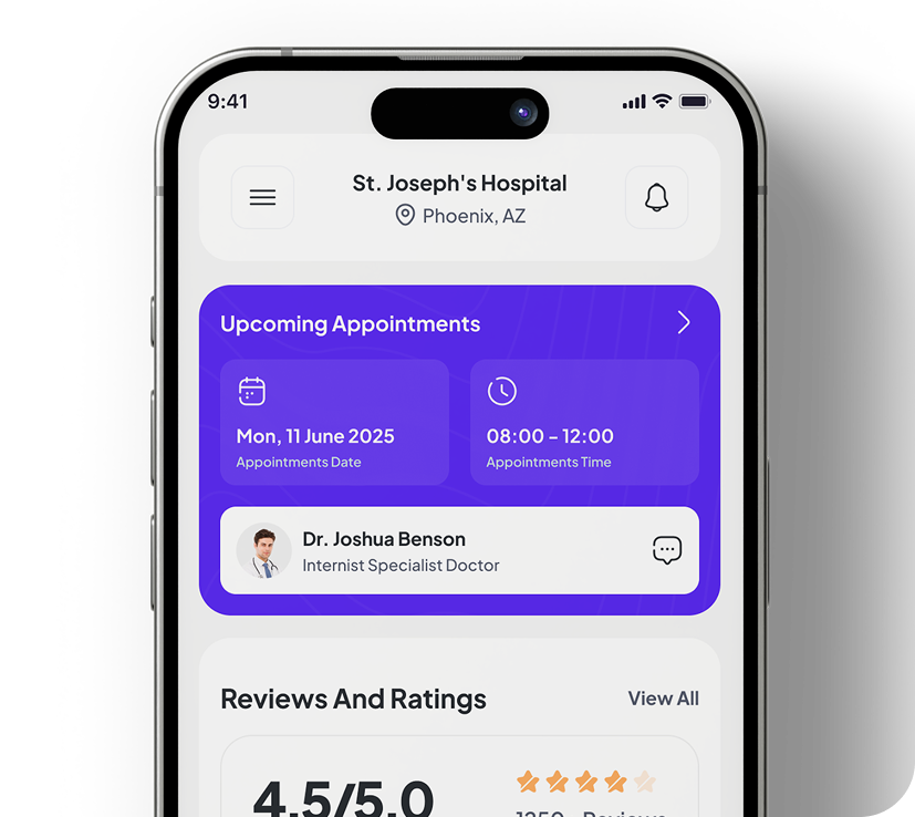 App mostrando agenda